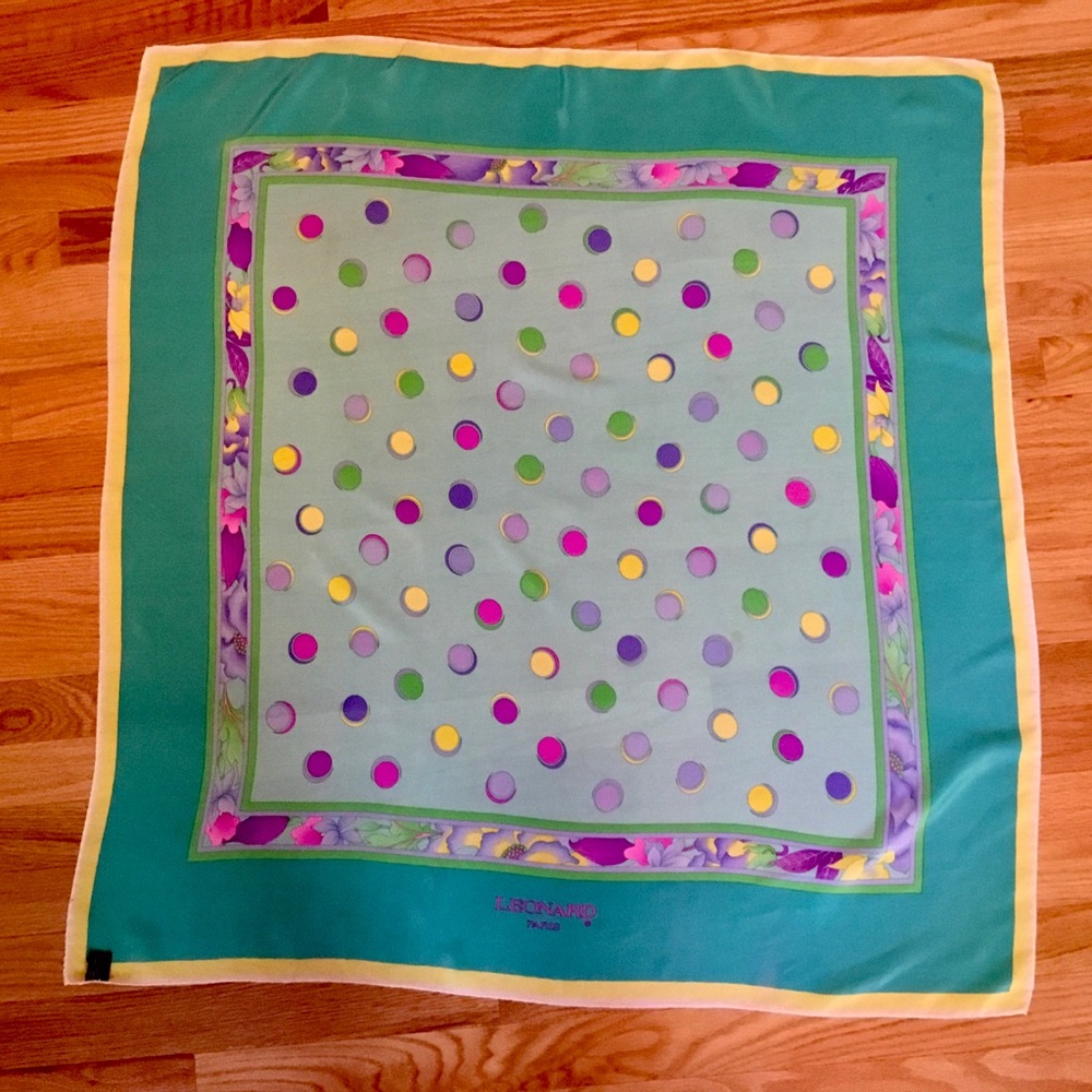 Leonard Paris silk scarf